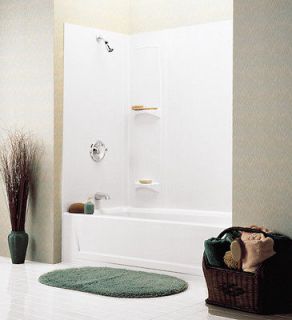 Bath Tub Shower Wall Surround 5 Piece White or Bone