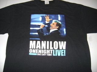 BARRY MANILOW  ONE NIGHT LIVE ONE LAST TIME 2004 TOUR t shirt (L)