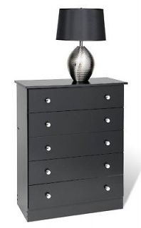 Drawer Dresser Chest / Bedroom Furniture   Black  NEW