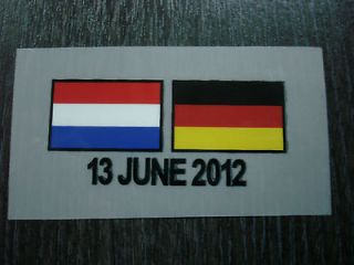 NEW Germany EURO 2012 Match Details Jersey DECAL FLAG Print