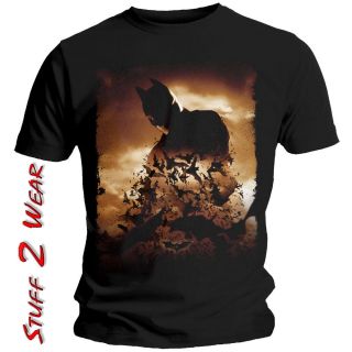 BATMAN Begins Poster Official Mens T Shirt Vintage Style Dark Knight