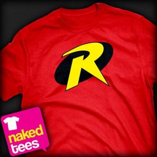 Batman Robin Logo inspired T shirt   Ladies and Gents Many Colours