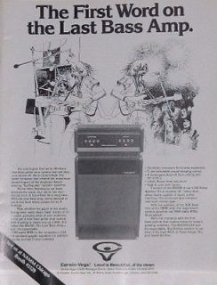 Vega BG250/L118 Bass guitar amplifier~the Last Bass Amp print Ad