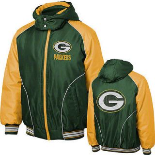 Green Bay Packers Green Touchdown Detachable Hooded Jacket