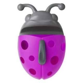 Boon Bug Pod Drain and Storage Bath Toy Scoop, Magenta/Gray