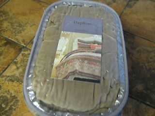 Daphne quilted Euro sham  Bed Bath & Beyond  Brown  Embroidered Orig $