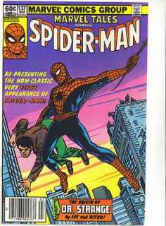 Tales 137 reprints 1st Spidey AMAZING FANTASY 15 NEWS STAND BARCODE ED