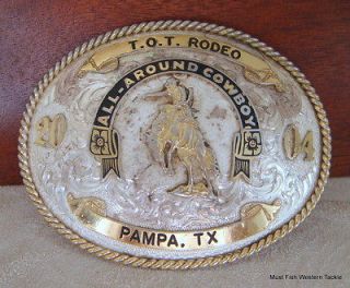 MONTANA SILVERSMITHS All Around Cowboy TOT Rodeo Pampa Texas TROPHY