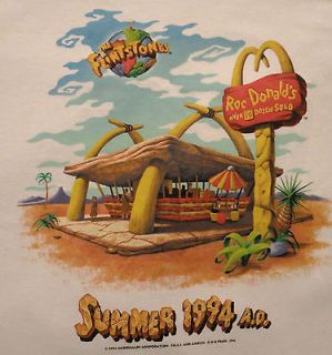 The Flintstones Movie Roc Donalds McDonalds Spoof Summer 1994 AD T