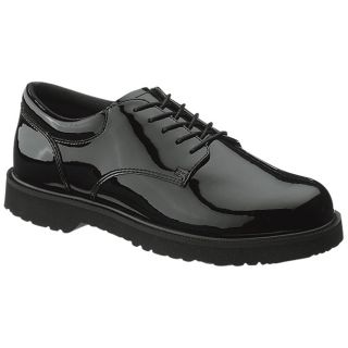 MENS BATES BLACK HIGH GLOSS DUTY OXFORD (us military army shoes