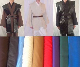 Star Wars blackTunic,bei ge shirt,2 tabards & obi Jedi,Sith costume