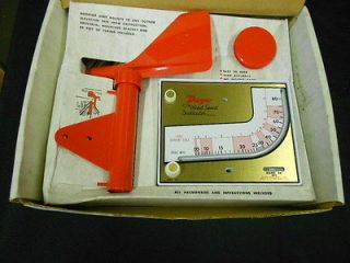 Speed Indicator Mark II Speed MPH Force Beaufort Scale Mich City IND