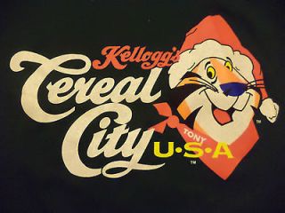 CEREAL CITY TONY THE TIGER t shirt sz L NEW NWT battle creek michigan
