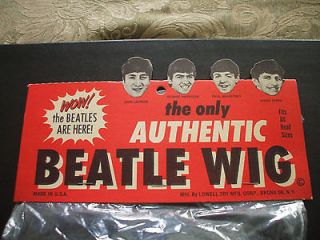 BEATLES WIG LOWELL TOY CO. USA MINT RARE MINT CONDITION