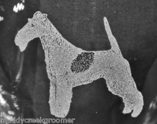 Wire Fox Terrier Dog Etched Glasses  CHOOSE your glass style