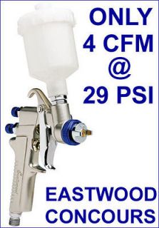 Eastwood Concours HVLP Car Detail Spray Paint Gun 1.0 mm Nozzle