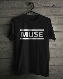 Muse T Shirt, Music Rock Logo Band Black Tee SIZE S,M,L,XL,2XL,3 XL