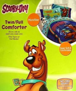 SCOOBY DOO FULL SIZE COMFORTER SHEETS DRAPES 6PC BEDDING SET NEW