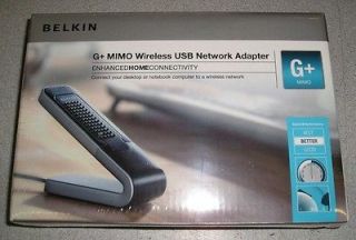 New Sealed Belkin F5D9050 G+ MIMO Wireless USB Network Adapter 802.11g