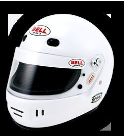 Bell Helmet Racing Auto White Sport Series Racegear Safety S XL