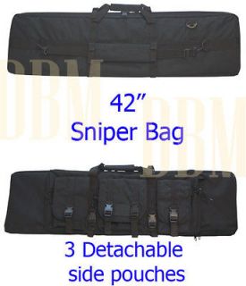 Molle Tactical Sniper Carrying Bag Rifle Gun Case Black 