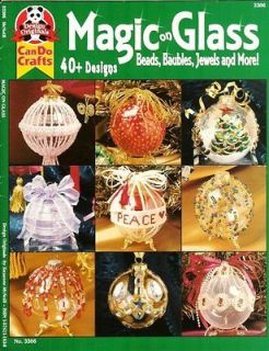 X177 Bead PATTERN Book ONLY Magic on Glass Beaded Christmas Ornament