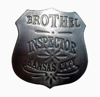 OLD WEST obsolete 1900s BROTHEL INSPECTOR POLICE BADGE