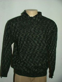 WOW TOM JAMES CASUAL POLO SWEATER XL MADE IN ITALY MULTI COLOR BLACK