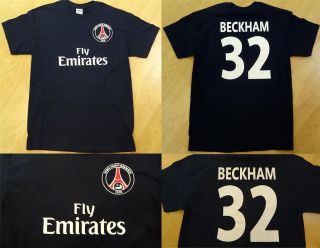 Paris Saint Germain David Beckham 32 PSG Custom Home Shirt Jersey 2012
