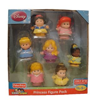 NEW FISHER PRICE LITTLE PEOPLE DISNEY PRINCESS EXCLUSIVE 7 FIGURE PACK