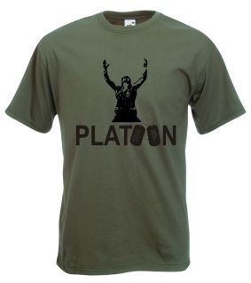 Platoon T Shirt   Cult War Movie, Vietnam, Charlie Sheen   All Sizes