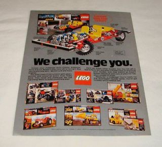 1980 LEGO ad page ~ Expert Builder Auto Chassis, etc