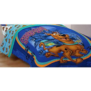 DOO Mystery Machine TWIN SINGLE COMFORTER   Blue Bedding Blanket Cover