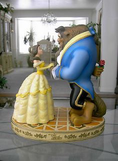 Beauty and the Beast Ballroom Scene Sculpture w/ Base Removeable Rose