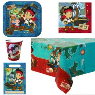 SET for 8 ~ JAKE and the NEVER LAND PIRATES Birthday PARTY Supplies