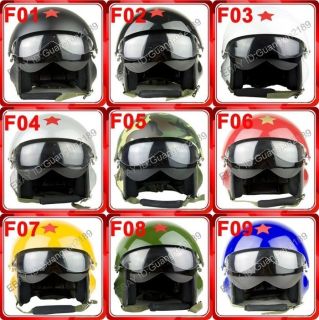 Jet Pilot Flight Open Face Motorcycle Bike Helmet Hat Cap 9 Color S XL