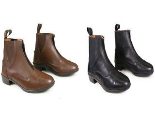 Black Brown Leather Horse Riding Jodhpur Boots All Sizes