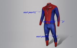 Spiderman cycling clothes suits clothing tops T shirt pants long