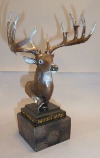 Whitetail Legends Buck DEER Head w Antlers Statue Figurine JORDAN