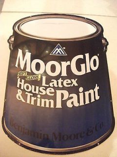 Vintage Benjamin Moore Paint Can Display Sign Latex house paint