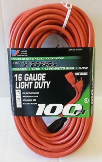 100 16 Gauge Indoor/Outdoor Extension Cord