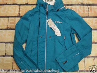BENCH GIRLS TURQUOISE BARBEQUE LIGHTWIEGHT JACKET WITH HOOD 5 6