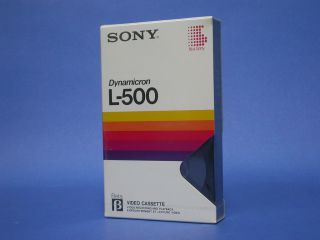 Sony Beta Dynamicron L 500 Video Cassette   Sealed