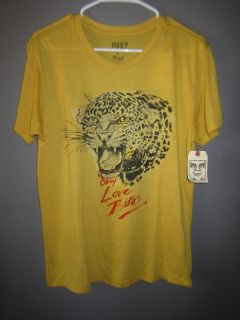 Cheetah Graphic T Shirt Size Medium Obey Love Bites for Mens NEW