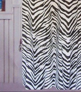 black and white stripe shower curtain