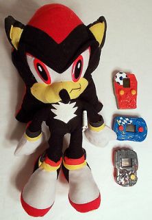 Lot of 4 Sonic The Hedgehog Toys   Plush 13 Shadow, 3 Mcdonalds LCD