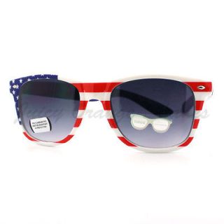Patriotic Sunglasses American Flag Star Spangled Banner Print Red