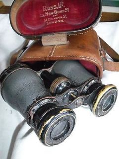 Binoculars GRAND LUMIERE Paris   Galilean + leather ROSS case