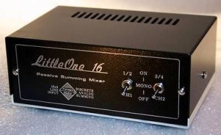 Analog Summing Mixer LittleOne 16x2 DB25 Stereo to mono option NEW