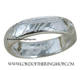 THE LORD OF THE RINGS   THE ONE RING STERLING SILVER 925, LOTR